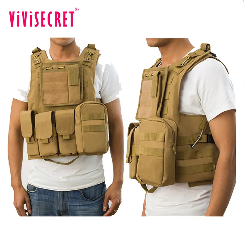 nhất men hunting tấn công quân đội mềm vest paintball combat bánh molle airsoft giá rẻ quân sự camo an toàn tactical vest