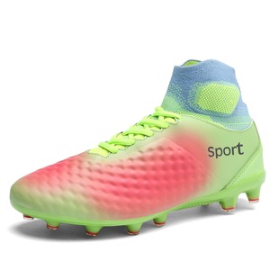 Último diseño botas ligeras zapatillas de moda Casual deporte fútbol zapatos EVA PU goma <span class=keywords><strong>Cr7</strong></span> fútbol zapatos malla reembolsable - Product Image 2