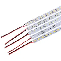 12 V Sert LED şerit alüminyum çubuk ışık SMD 4014 led şerit ışık 50 cm 72 leds Soğuk beyaz, sıcak Beyaz