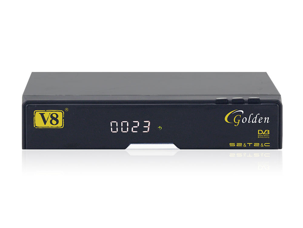 Freesat DVB-S2 + T2 + Cable V8 de Oro Digital Por Satélite de Software RS232 Receptor de Satélite Apoyo