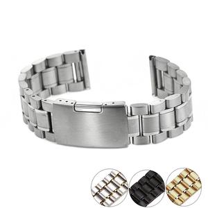 LAIHE 18mm 20mm 22mm 24mm High Quality Deployment Buckle Stainless Steel Metal Watch Strap Watch Band Watchband