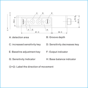 FC-4100/D M12 conector NPN + PNP NO NC capacitiva etiqueta <span class=keywords><strong>Sensor</strong></span> para el Etiquetado: máquinas - Product Image 4