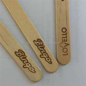 Bâtons de sucette en bois de barre ronde unique de bâton de crème glacée de vente directe d'usine - Product Image 4