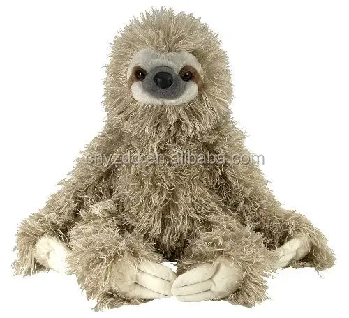 Gratis pengiriman baru tiga toed sloth plush toys sebagai anak-anak hadiah menggantung sloth mewah hewan lembut mainan