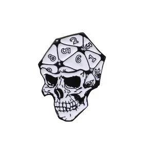 Skull Brooches Boys and girls Skeleton Enamel Pin Lapel Punk Pins