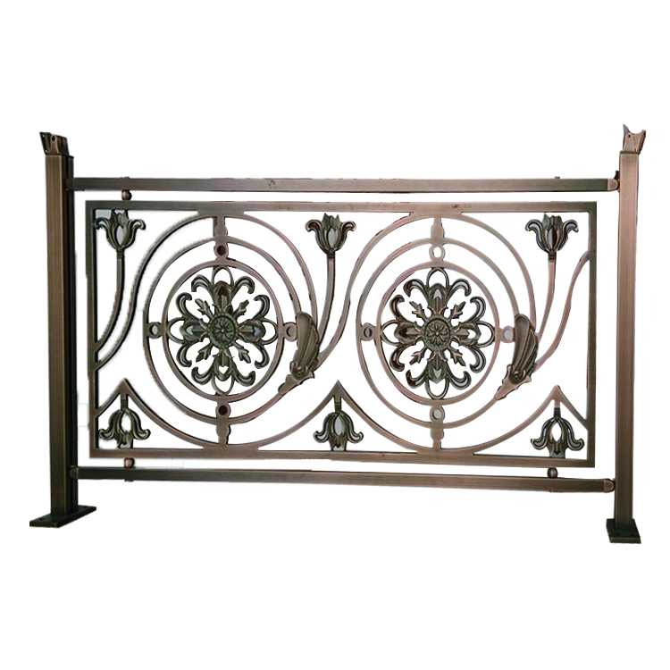 Pasamanos – Truewood Negro Nogal Con Núcleo De Aluminio, Latón Envejecido Soportes De Pared Y Tapas Laterales – 1.6 "redondo