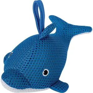 China Supplier Custom Animal Shapes Duck Dolphin Frog Japanese Baby Kids Infant Plush Mesh Shower Bath Scrub Sponge