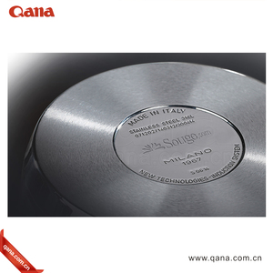 QANA fabrika toptan OEM İtalya tarzı paslanmaz çelik tencere kapsül alt tencere setleri tencere mutfak gereçleri mutfak eşyaları - Product Image 4