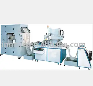 Roll loading material silk screen printing machine/roll to roll silk screen printer