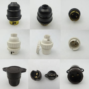 Bakelite Giữ Đèn E27 Vít Nhựa Ổ Cắm Bóng Đèn Ổ Cắm Cho Ánh Sáng Mặt Dây Nguồn - Product Image 5