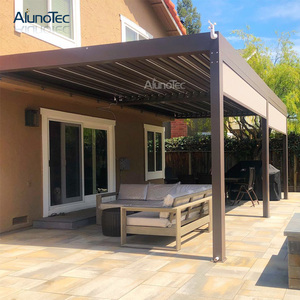 Alunotec moderno jardín Gazebo eléctrico de aluminio de apertura y cierre Patio pérgola <span class=keywords><strong>techo</strong></span> - Product Image 3