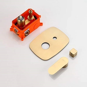 Chải vàng 12 inch lượng mưa vòi sen đầu có thể điều chỉnh thanh trượt vòi hoa sen Đặt vòi - Product Image 5