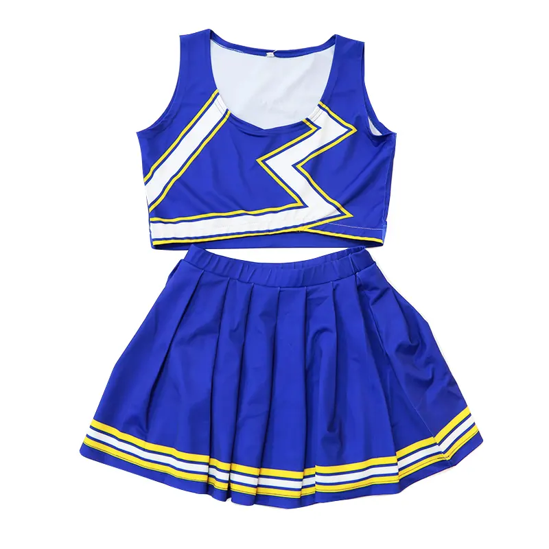 Custom Girl's Full Sublimation Print Cheerleading Uniforms
