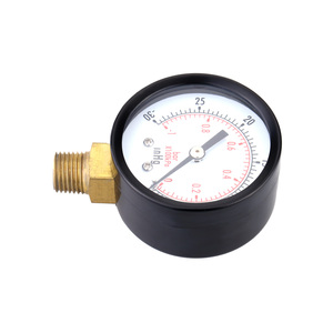 Mini medidor de pressão 0 a 30inhg, barra de 50mm, <span class=keywords><strong>1</strong></span>/4 ", bspt, medidor de pressão à vácuo, manômetro com escala dupla - Product Image 2
