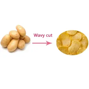 Automatic wavy potato chips making machine / semi automatic wavy potato chips maker