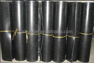 Fábrica chinesa produz alta qualidade da indústria preta cr neoprene folha de borracha rolo de chão