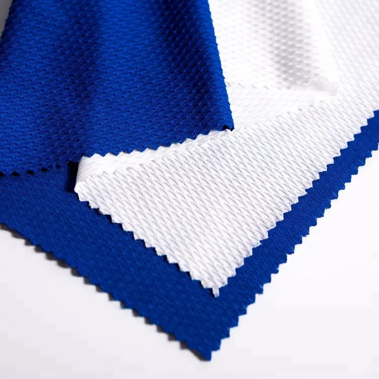 Vendita calda tela de malla de poliester 95 poliestere 5 spandex tessuto sportivo tessuto a rete traspirante di qualità superiore