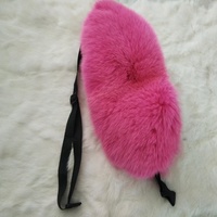 Sac banane pour femmes, sacoche à boules, en fourrure de renard, peluche, ceinture, à la mode, 2019