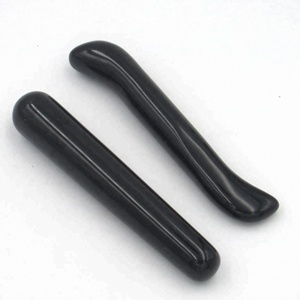ราคาสมเหตุสมผลธรรมชาติได้รับการรับรอง Black Obsidian <span class=keywords><strong>S</strong></span> รูปร่าง Dildo คริสตัล - Product Image 2