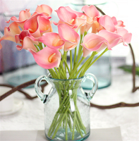 Lys Calla à Effet Réel en Gros – Mini Fleurs Artificielles en PU pour Décoration Intérieure – Noël, Nouvel An, Halloween Gratuits