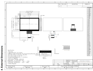 정전용량 터치 스크린 패널과 7 인치 1024*600 50 핀 RGB <span class=keywords><strong>TFT</strong></span> <span class=keywords><strong>LCD</strong></span> 디스플레이 - Product Image 6