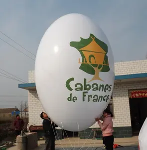 Ovo de balão de hélio, anunciando o balão Inflável flutuante oval balões de publicidade ao ar livre