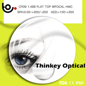 Kính Khung Ống Kính Photochromic Ống Kính 1.56 Ảnh Xám Phẳng Top Bifocal Ống Kính Chuyển Đổi - Product Image 5