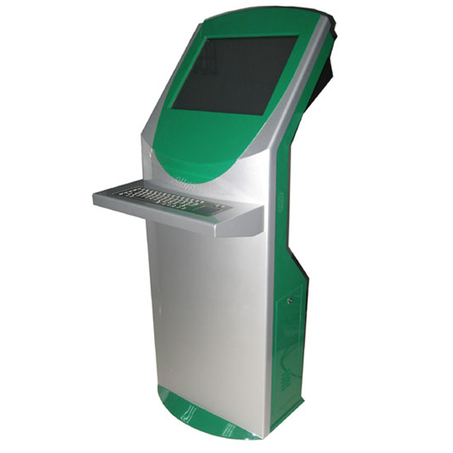 Interactive Service Equipment Kiosk with Keyboard for Mall Use