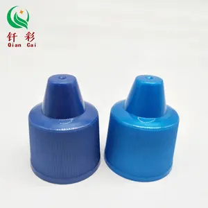 Fabriek groothandel blauwe plastic wasmiddel wc cleaner fles cap schroefdop