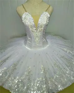 2018 Nuovo Balletto design, bianco tutu di balletto di romanticismo, costumi di danza professionali 2018-New-08