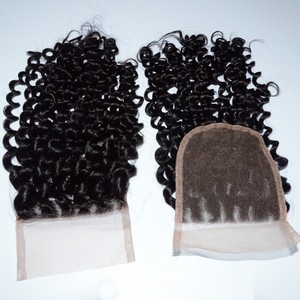 Grado 5A wholesale Lace closure virgen del pelo invisible en tres partes del encierro del cordón - Product Image 5