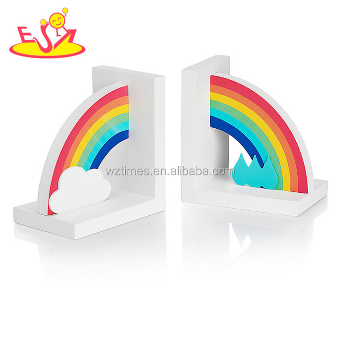 2018 оптовая продажа Детские деревянные радужные закладки Новый дизайн детские деревянные радужные Закладки Детские деревянные радужные закладки W08D065