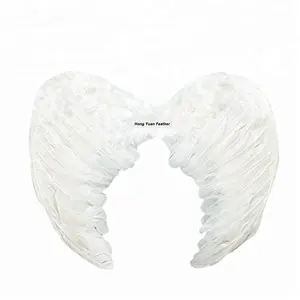 Productos de plumas de alas de Ángel teñidas disfraz de alas de hadas alas de plumas blancas para Navidad Halloween disfraces fiesta de disfraces