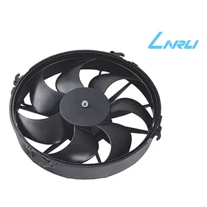 Linrui New design bus/truck air condition condenser fan LNF261-9 24v dc brush wind suction radiator fan for cooling fan system