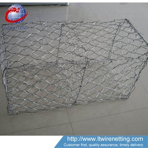 Enduit intérieur de PVC de fil galvanisé de maille de gabion en acier galvanisé pour le contrôle des inondations Boîte de gabion tissée à trou hexagonal Cage de clôture utilisée - Product Image 5
