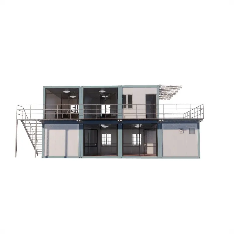 20ft 40ft Sử Dụng Vận Chuyển Nhà Sang Trọng Prefab Container Nhà Để Bán