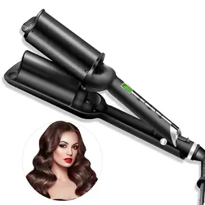 पेशेवर बाल Crimping आयरन स्टाइल उपकरण कर्लिंग बाल Curler लहर Styler घुंघराले Hairstyles बैरल बाल Crimper रोलर्स