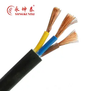 300/500V 3 core power kabel CU kupfer PVC jacke hause anwendung draht kabel