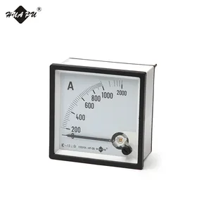 Medidor de amperios de corriente eléctrica rectangular de alta calidad, cuadrado, 96mm