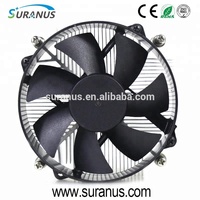 SURANUS T300 dissipateur thermique en aluminium à prise Intel à profil bas 3.6W refroidisseur de processeur de processeur dissipateur de chaleur pour ventilateurs d'ordinateur et refroidissement