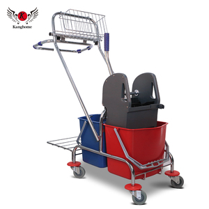 Seau à essorer double avec serpillière, en plastique écologique de haute qualité, 34L, pour usage domestique et commercial, vente en gros, usine fiable - Product Image 1