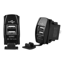 12v-24v Rocker Style 3.1A Double prise USB Chargeur Adaptateur secteur