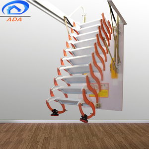 <span class=keywords><strong>Escalera</strong></span> Telescópica Retráctil de Acero al Carbono para Techo de Villa - Product Image 4