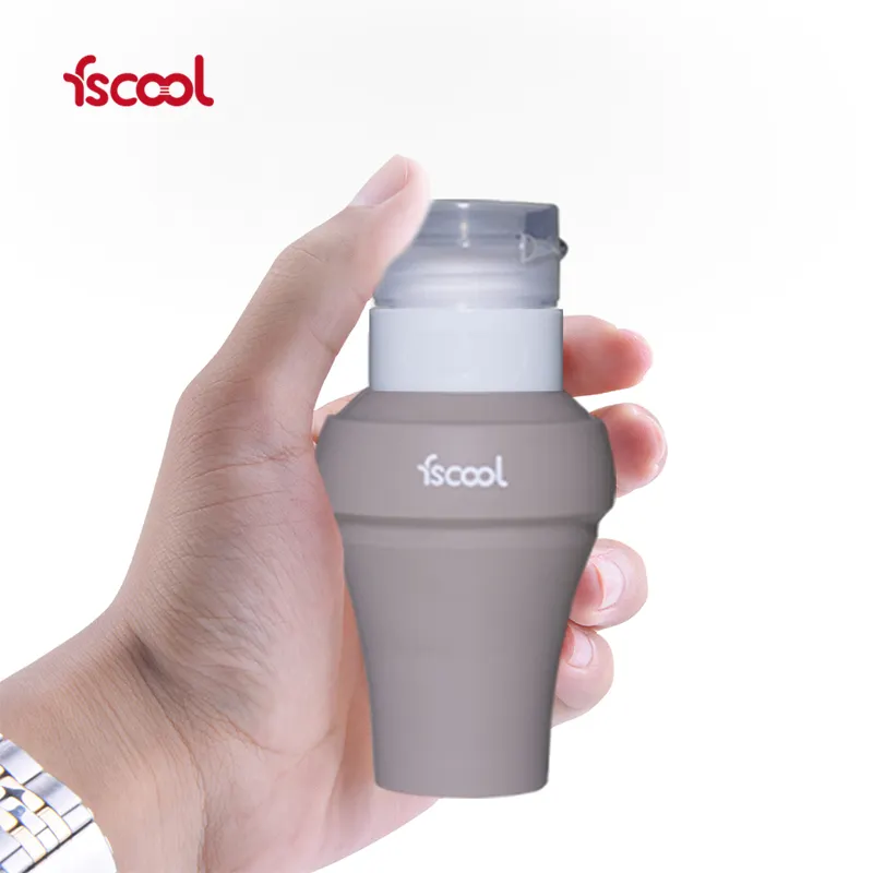 Fscool Portable Mini Travel Set Collapsible Silicone Travel Bottle for Shampoo