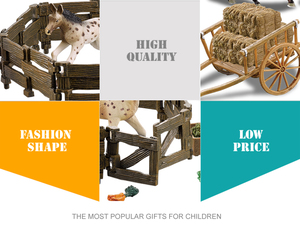 <span class=keywords><strong>Jouet</strong></span> en plastique pour enfants, jeu de simulation, animal de ferme, avec cage et clôture - Product Image 4