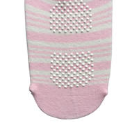 Chaussettes en coton antidérapantes pour filles-Garniture légère à volants avec détail de ruban, chaussettes fines et mignonnes pour les tout-petits