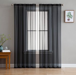 DaiRui Rideau transparent en tulle <span class=keywords><strong>blanc</strong></span> <span class=keywords><strong>uni</strong></span> pour la chambre à coucher du salon arabe de haute qualité à la mode - Product Image 5