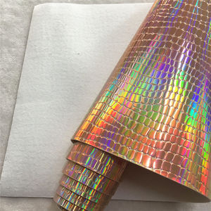 Cuero Sintético Holográfico Brillante con Textura de Piedra, Cuero PU Iridiscente para Bolsos, Lazos, Horquillas y Manualidades - Product Image 5
