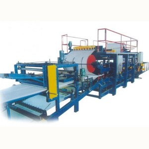 Farb stahl EPS und Steinwolle Sandwich platte Kaltwalzform maschinen Linie - Product Image 1