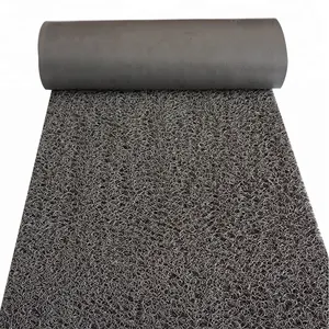 Factory price welcome pvc rubber floor roll car coil mat commerical floor carpet outdoor plastic mat with spike backing